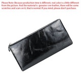 Royal Bagger Long Wallets for Women Genuine Cow Leather Large Capacity Card Holder Fashion Vintage Coin Purse Clutch Wallet 1559