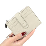 Royal Bagger Thin Credit Card Holder for Women Genuine Cow Leather Coin Purses Fashion Casual Small Wallet Purse 1566